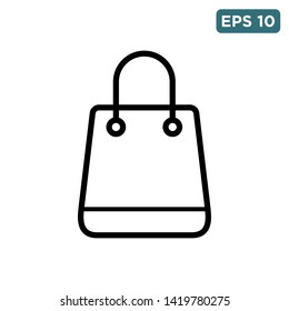 Shopping bag icon vector design template