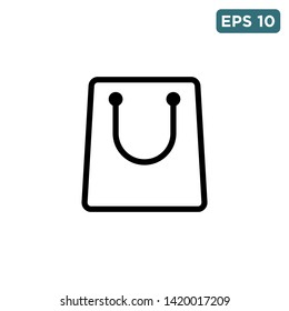 shopping bag icon vector design template