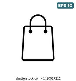 shopping bag icon vector design template