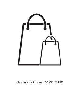 shopping bag icon vector design template