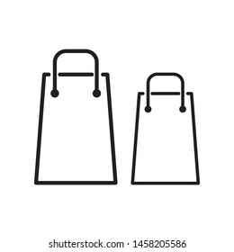 Shopping bag icon vector design template