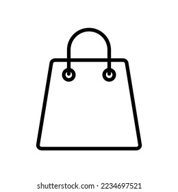 shopping bag icon vector design template in white background