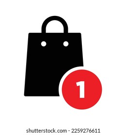 Shopping-Sack-Symbol, Vektordesign-Vorlage