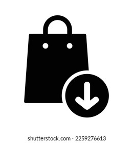 Shopping bag icon vector design template