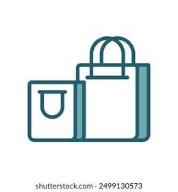 shopping bag icon vector design template simple and clean