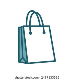 shopping bag icon vector design template simple and clean