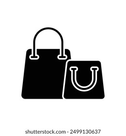shopping bag icon vector design template simple and clean