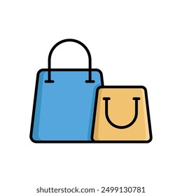 shopping bag icon vector design template simple and clean