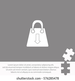 Shopping bag  icon Vector design.
