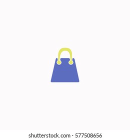Shopping bag  icon Vector design. Colored illustration.