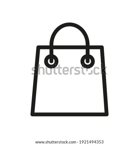 shopping bag icon. shopping bag vector design