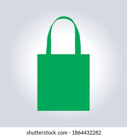 Vector de icono de la bolsa de compras. Diseño plano con fondo blanco. Colorida ilustración de diseño de bolsas de compras