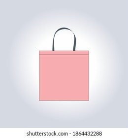 Shopping bag icon vector. Flat design style on white background. Colorful shopping bags design illustration