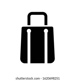 Shopping bag icon, vector graphics