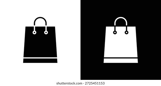 Gráficos del Vector del icono del bolso de compras. signo lleno del Vector, ilustración del símbolo.