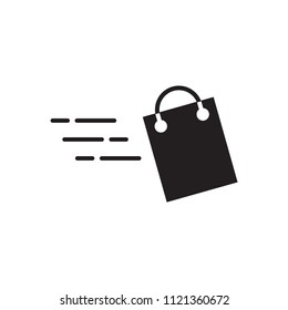 Shopping bag icon vector illustration.