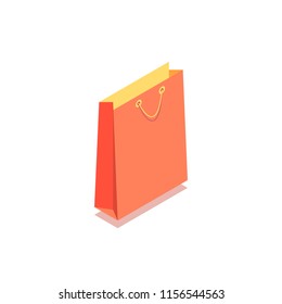 Shopping bag icon. Vector illustration.