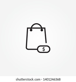 Shopping bag icon Vector Illustration Eps10