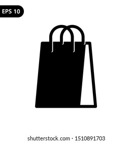 Shopping bag icon vector illustration. for online shop, marketplace, and any purpose. eps10