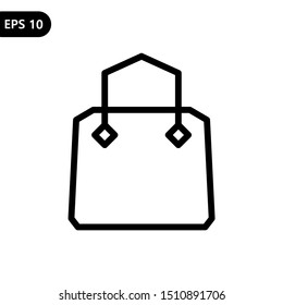 Shopping bag icon vector illustration. for online shop, marketplace, and any purpose. eps10