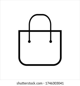 Shopping bag icon vector illustration