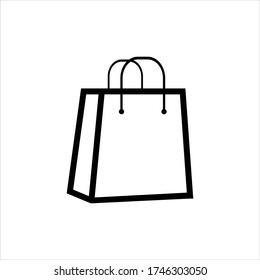 Shopping bag icon vector illustration