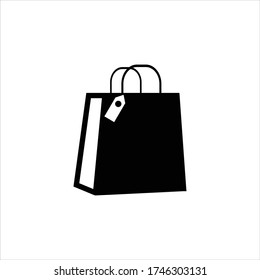 Shopping bag icon vector illustration