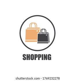 Shopping bag  icon vector illustration design template - Vektor 