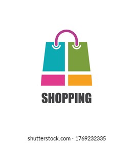 Shopping-Beutel Symbol Vektorgrafik-Design-Vorlage - Vektor 