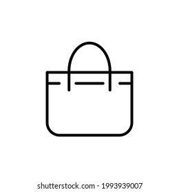 icono de bolsa de compras ilustración de vector plantilla