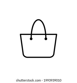 icono de bolsa de compras ilustración de vector plantilla