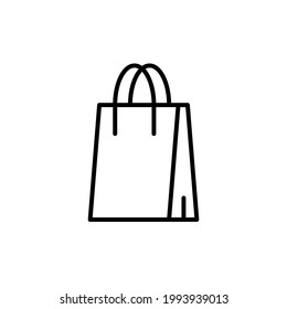 icono de bolsa de compras ilustración de vector plantilla