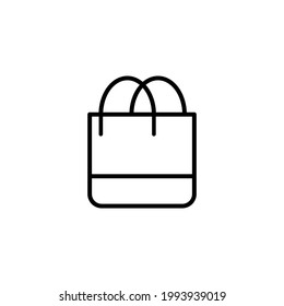 shopping bag icon vector illustration logo template