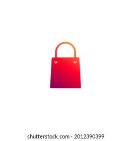 Shopping bag icon. Vector illustration for graphic design, Web, UI, app.