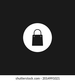 Shopping bag icon. Vector illustration for graphic design, Web, UI, app.