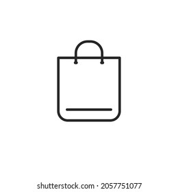 icono de la bolsa de compra.  Ilustración vectorial para diseño gráfico, Web, UI, aplicación.