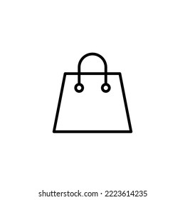 Shopping bag icon vector illustration. shopping sign and symbol