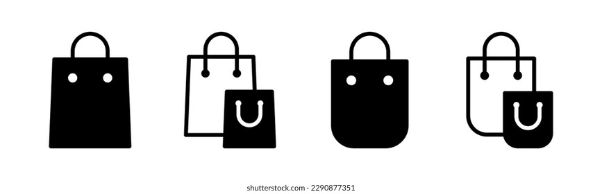 Shopping bag icon vector illustration. shopping sign and symbol