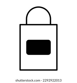 shopping bag icon, shopping vector, bag illustration