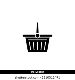Icono de bolsa de compras ilustración de vector plantilla para muchos fines. Aislado sobre fondo blanco.