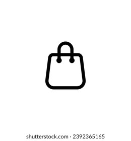 Shopping Bag icon vector illustration. outline icon for web, ui, and mobile apps