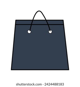 Shopping Bag Icon Vector Illustration. Color market shopping bag object design. Eps file 262.