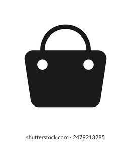 Einkaufstasche-Symbol. Vektorillustration