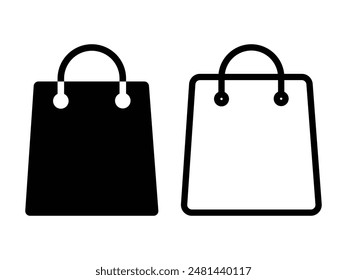 Shopping Bag icon vector illustration. E-commerce icon