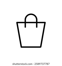 Shopping bag icon vector illustration. shopping sign and symbol