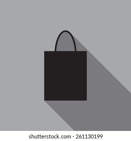 Shopping bag icon. Vector illustration