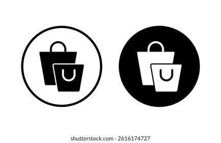 Shopping bag icon vector illustration. shopping sign and symbol
