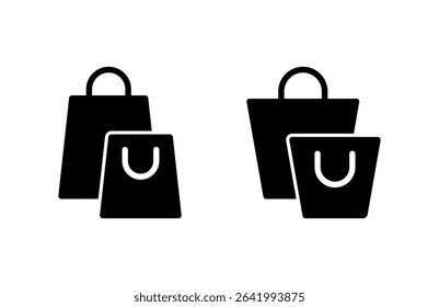 Shopping bag icon vector illustration. shopping sign and symbol