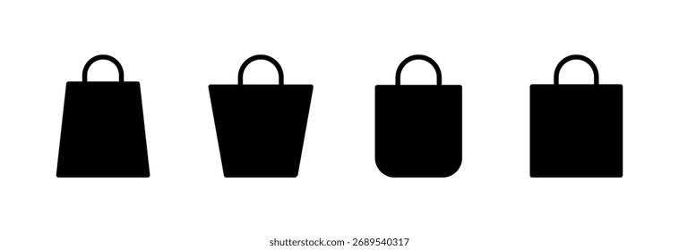 Shopping bag icon vector illustration. shopping sign and symbol