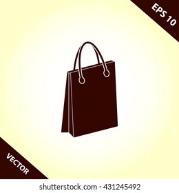shopping bag icon. shopping bag vector illustration
